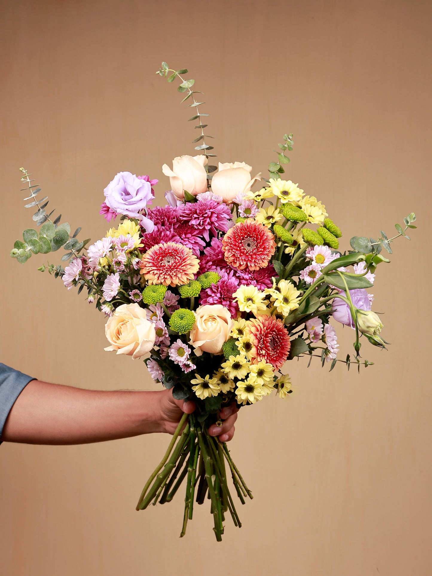 lovely flowers in hand