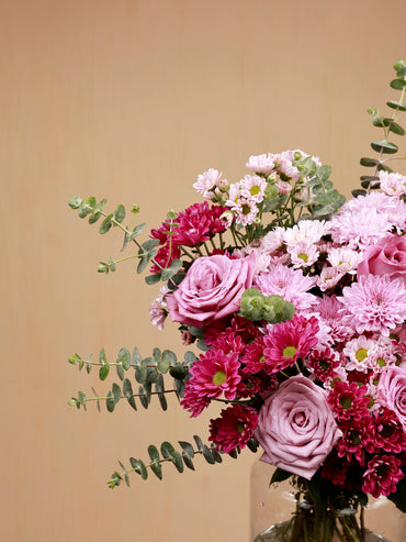 pink flowers closeup